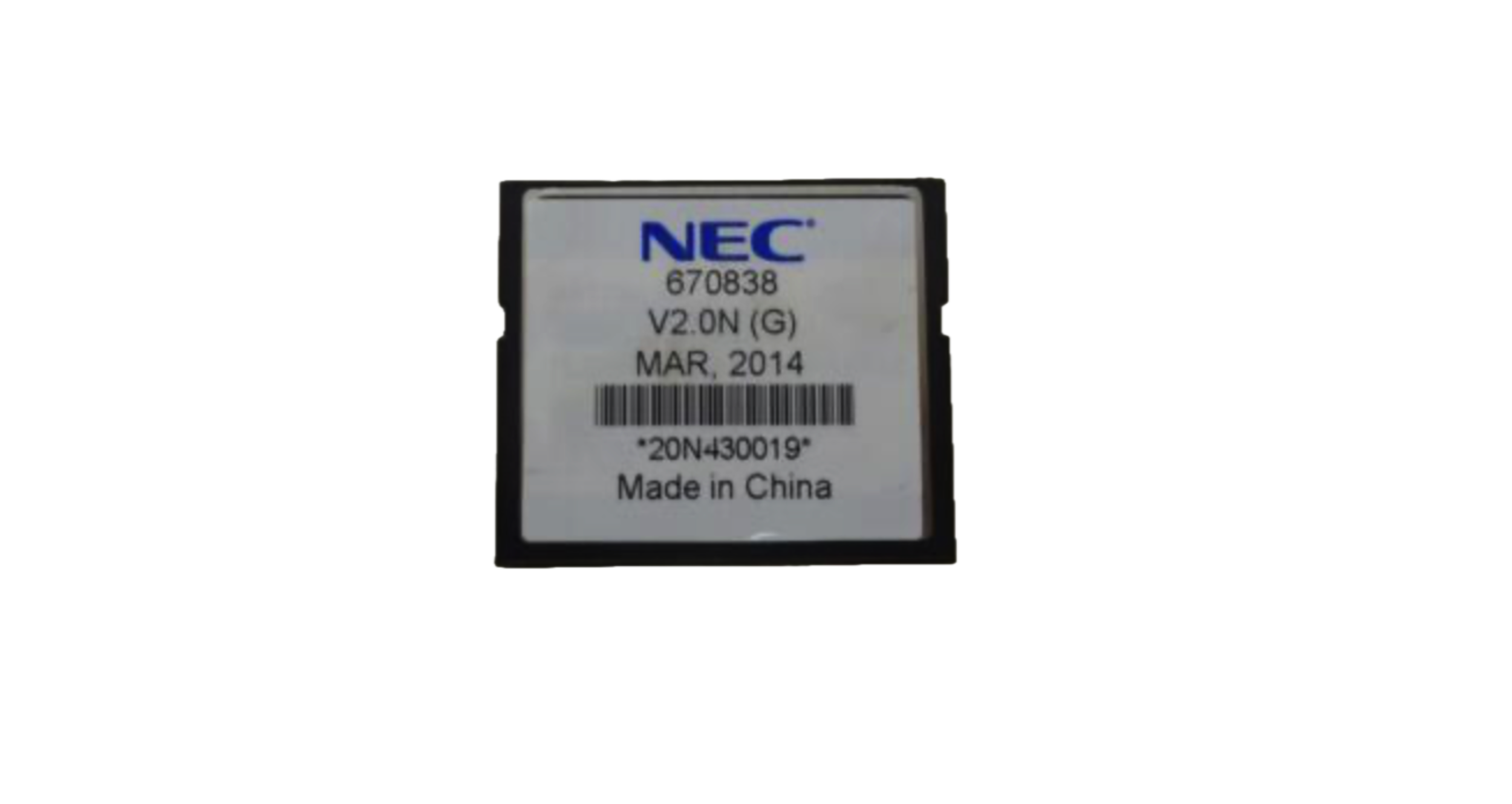 NEC SV8100 PVA Conferencing App Compact Flash Card 670838 - Refurbished