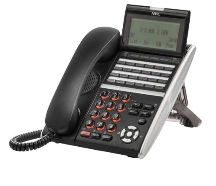 NEC DT430 DTZ-24D-3 Digital 24-Button Display Endpoint Phone 650004 (Black) - Refurbished