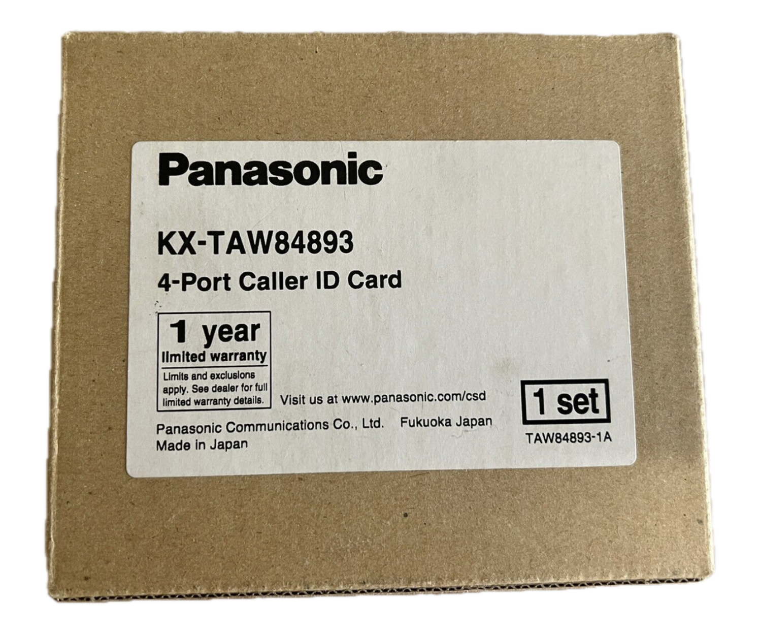 Panasonic KX-TAW84893 4-Port Caller ID Card