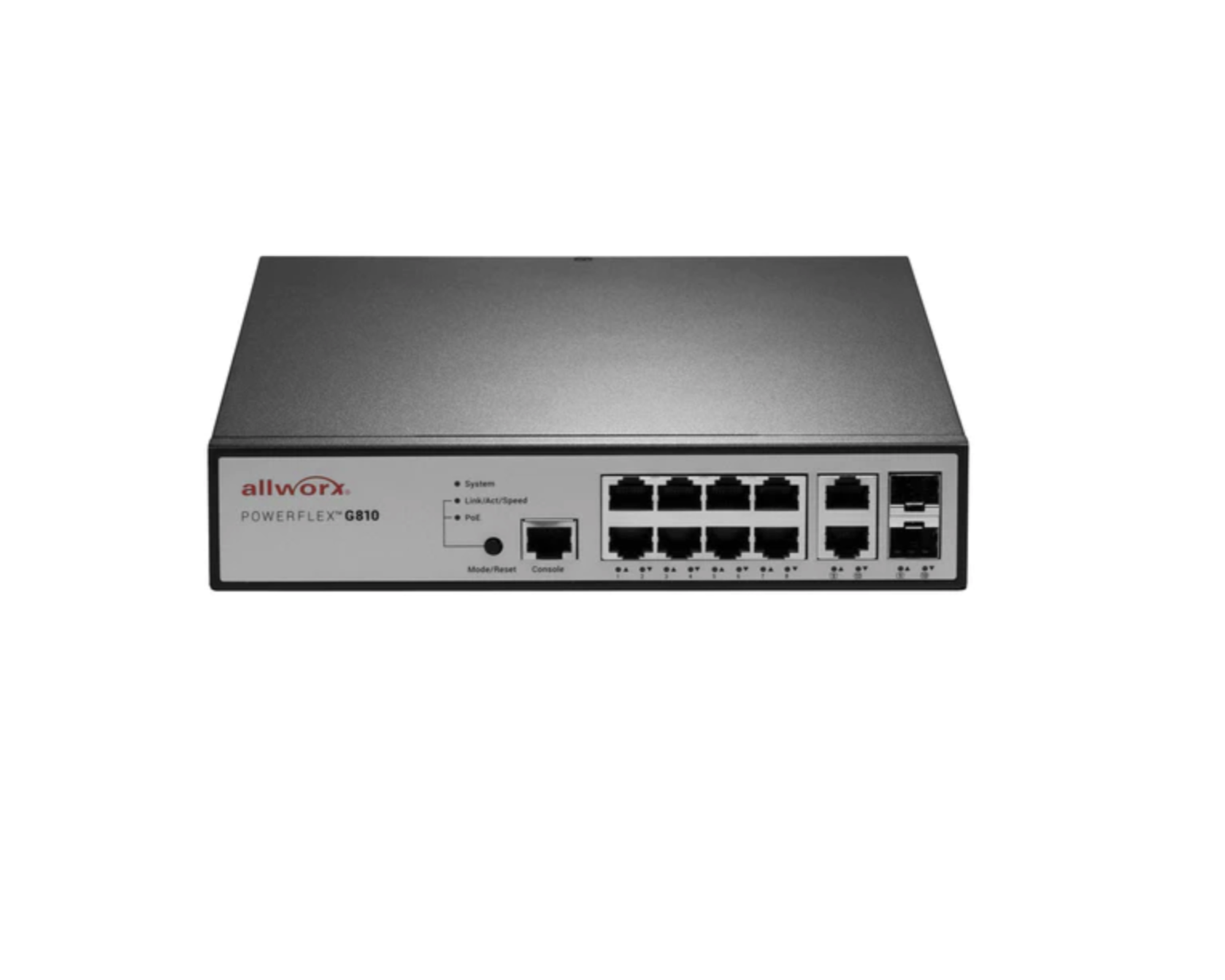 Allworx PowerFlex G810 8-Port Gigabit POE Switch P/N 8300208 - Refurbished
