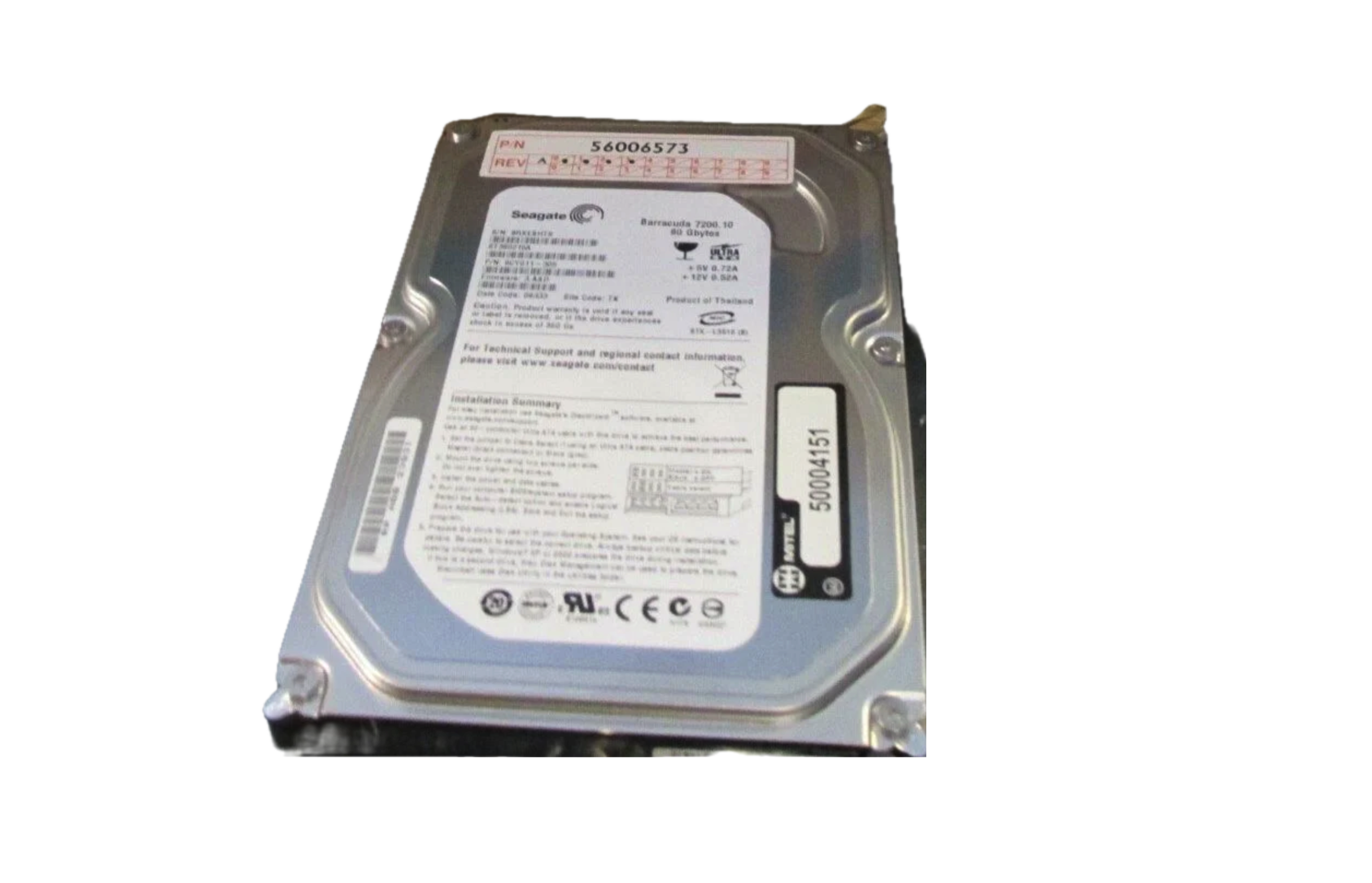 Mitel 50004151 SX-200 ICP MX/CX/CXi PATA Hard Drive