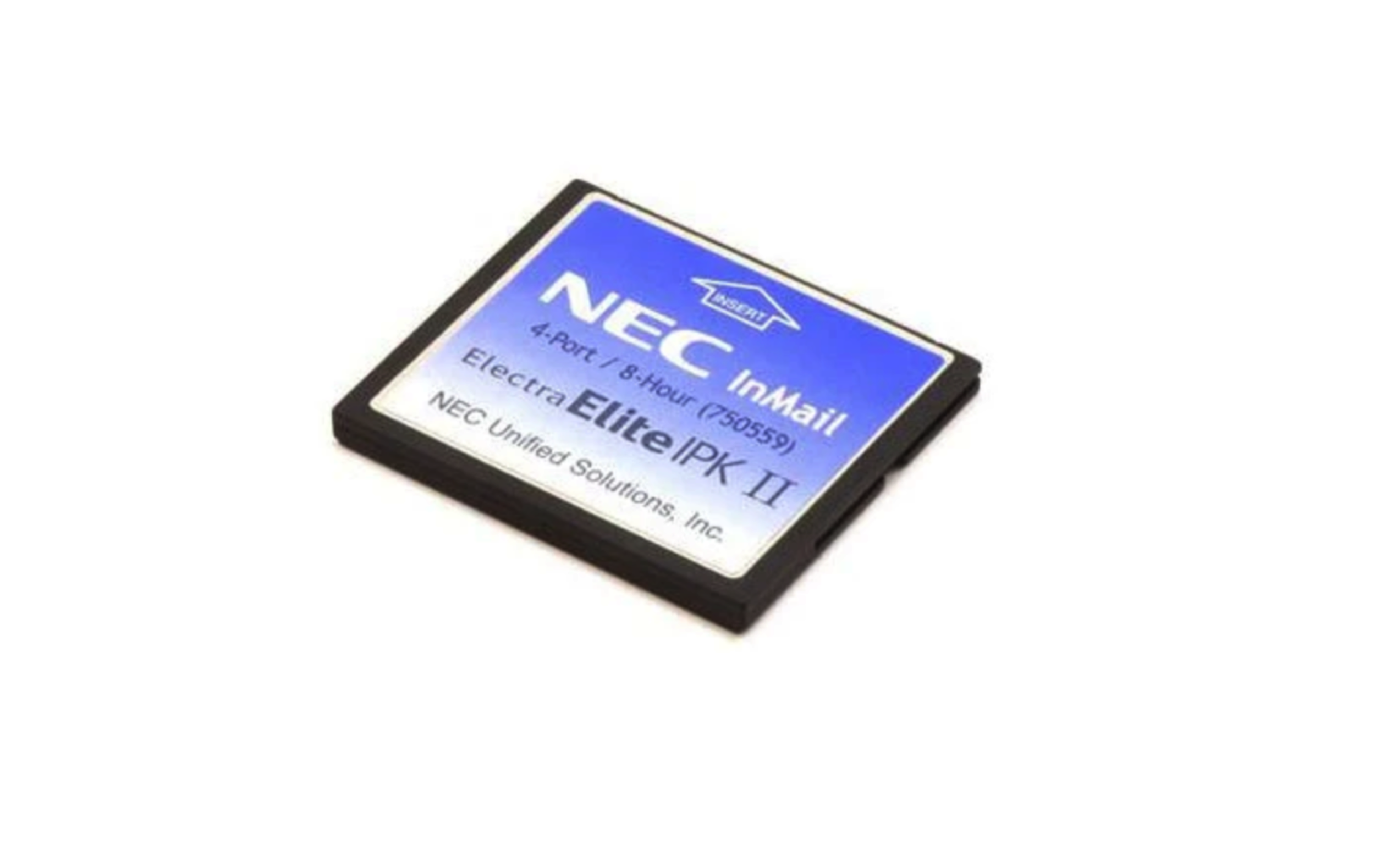 NEC Electra Elite IPK II 4-Port/8-Hour InMail Compact Flash Voicemail Card 750559 - Refurbished
