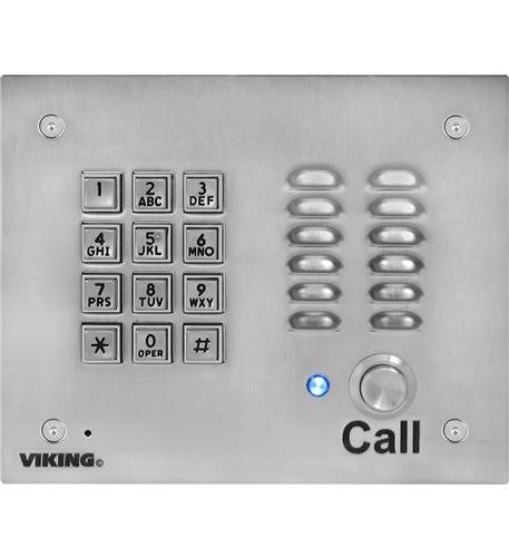 Viking K-1700-IP-EWP VoIP Stainless Steel Vandal Resistant Entry Phone w/ EWP - New