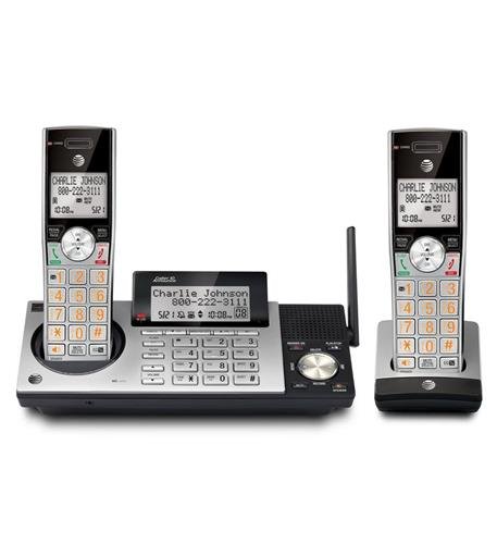 AT&T CL83215 2 handset Single Line Phone w/ answering system and Dual caller ID - New