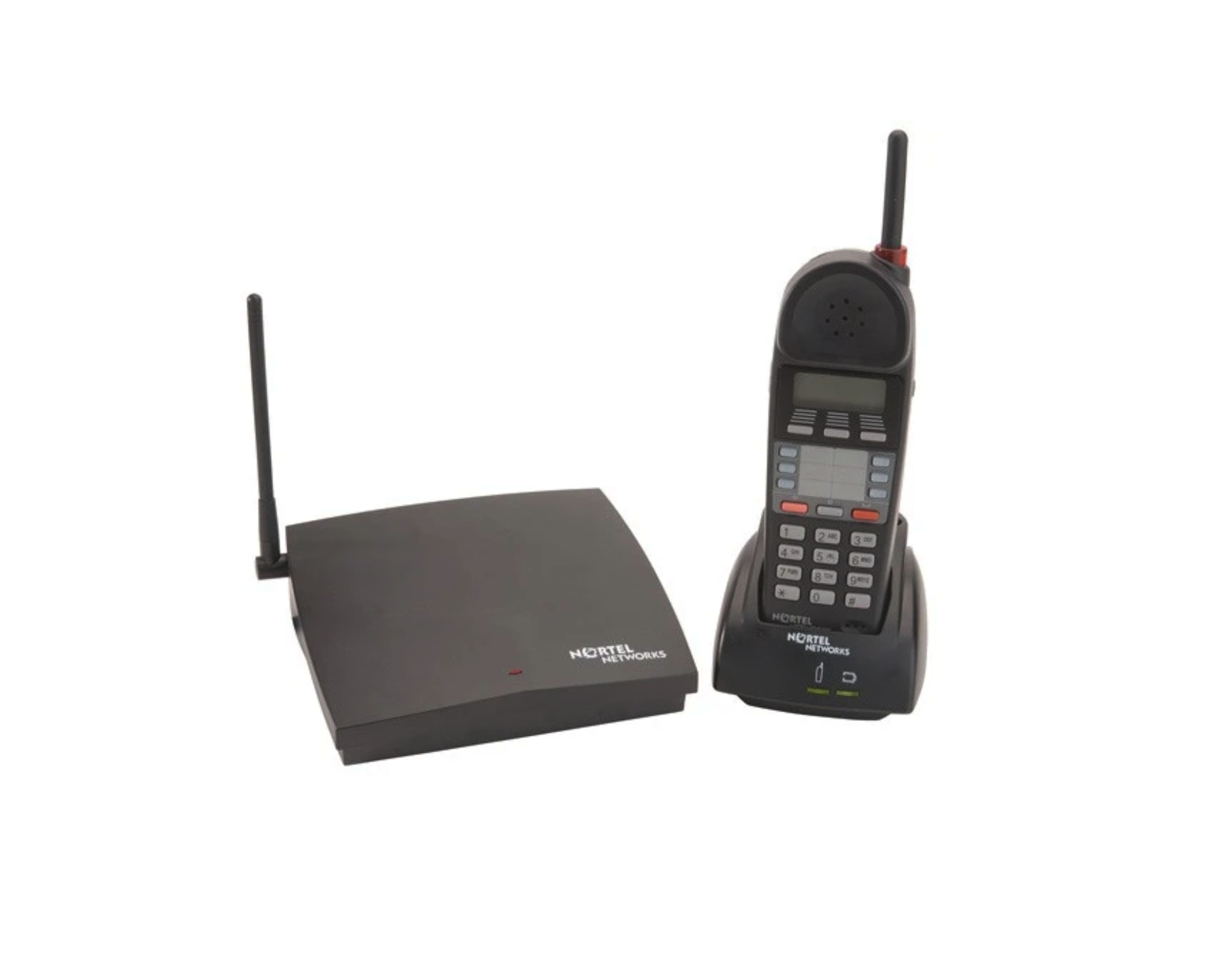 Nortel Norstar T7406 Cordless Phone set w/ Base Station NT8B45AAAA - Refurbished