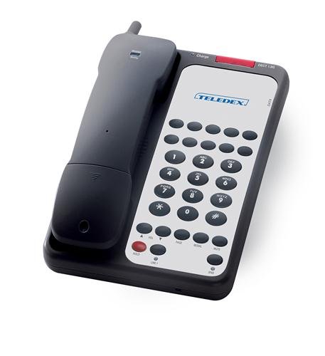 Teledex OPL953391 Opal DCT1910 Single-Line 10-Key Hospitality Cordless Phone (Black) - New