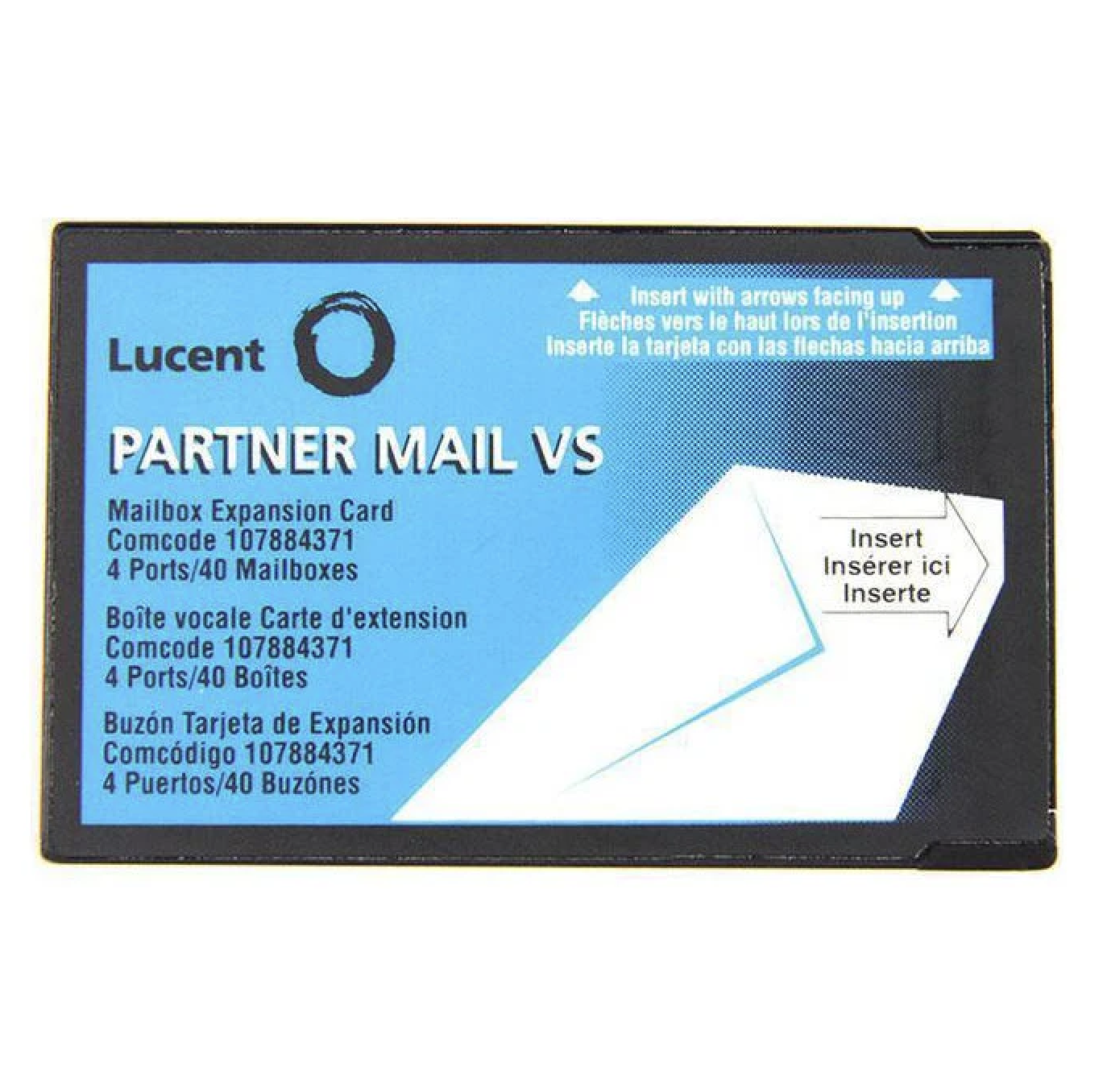 Avaya 107884371 Partner Mail VS 4 Ports x 40 Mailboxes Expansion card- Refurbished