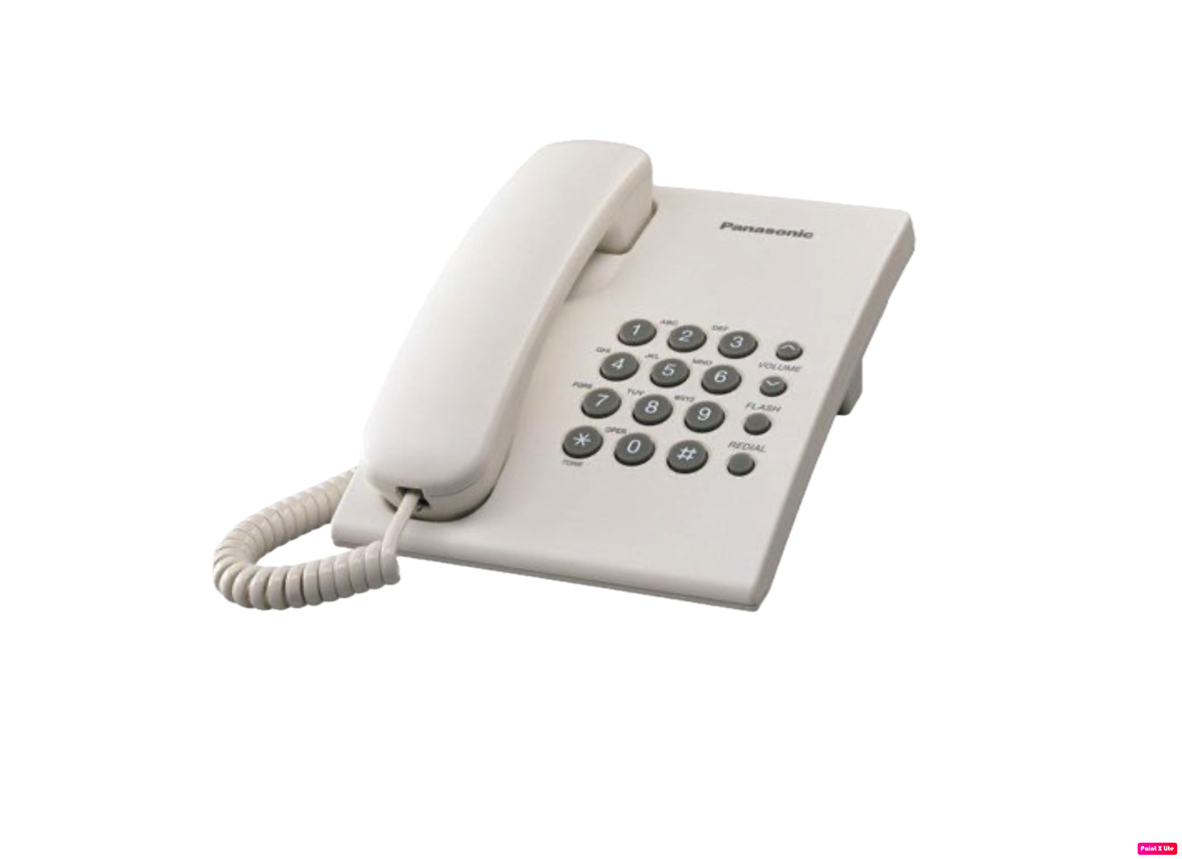 Panasonic KX-TS500MX Single-Line Corded Phone (White)