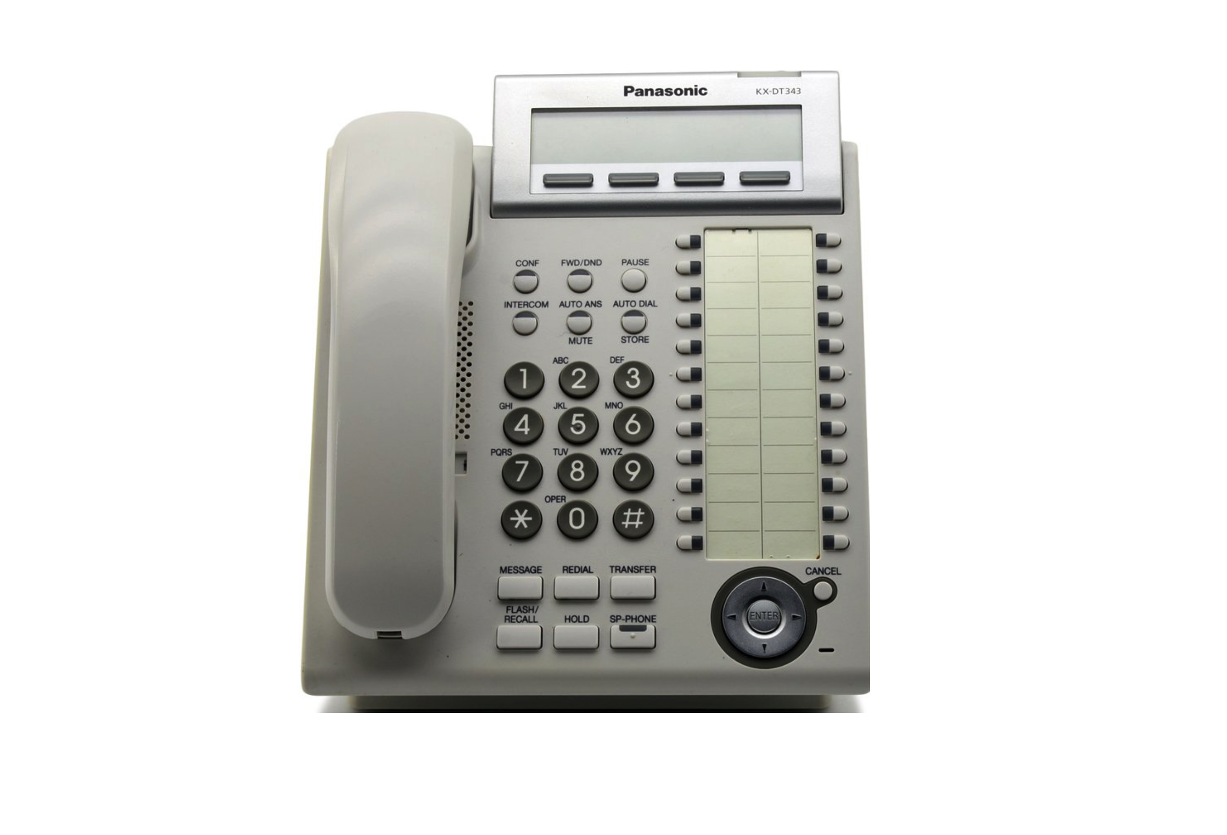 Panasonic KX-DT343 Backlit LCD Display Phone (White) - Refurbished
