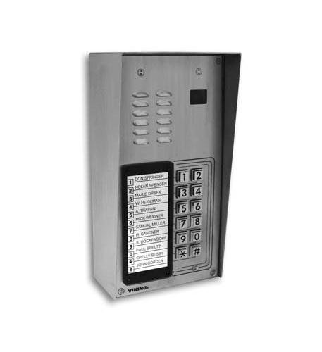 Viking K-1205-EWP 12-Button Apartment Entry Phone w/ Color Video Camera and EWP - New