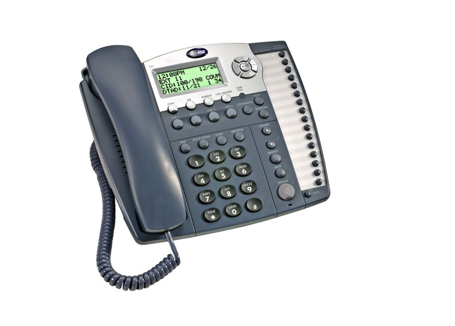 AT&T 984 4-Line Analog Expandable Phone w/ Caller ID & Answering Machine - Refurbished