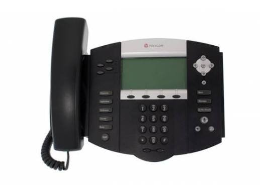Polycom SoundPoint IP 550 PoE Backlit Display Phone 2200-12550-025 -Refurbished