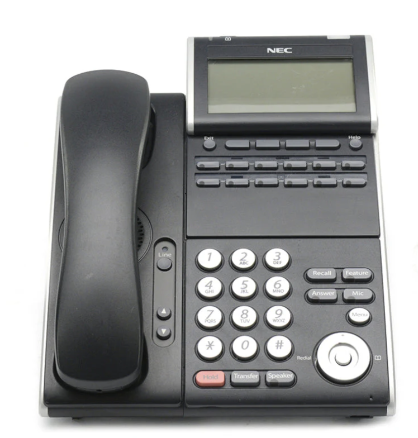 NEC DT330 DTL-12PA-1 Plus PSA 12-Button Display Digital Phone 680009 (Black) - Refurbished