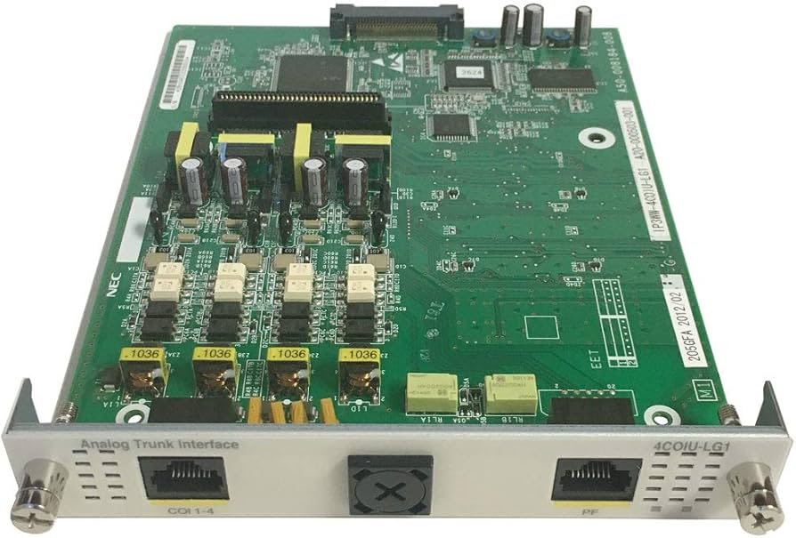 NEC UX5000 IP3WW-4COIU-LG1 4-Port CO Loop/Ground Start Trunk Card 0911072 - Refurbished