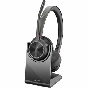 Poly Voyager 4320-M Microsoft Teams Certified Headset + BT700 Dongle + Charging Stand, 77Z32AA - New