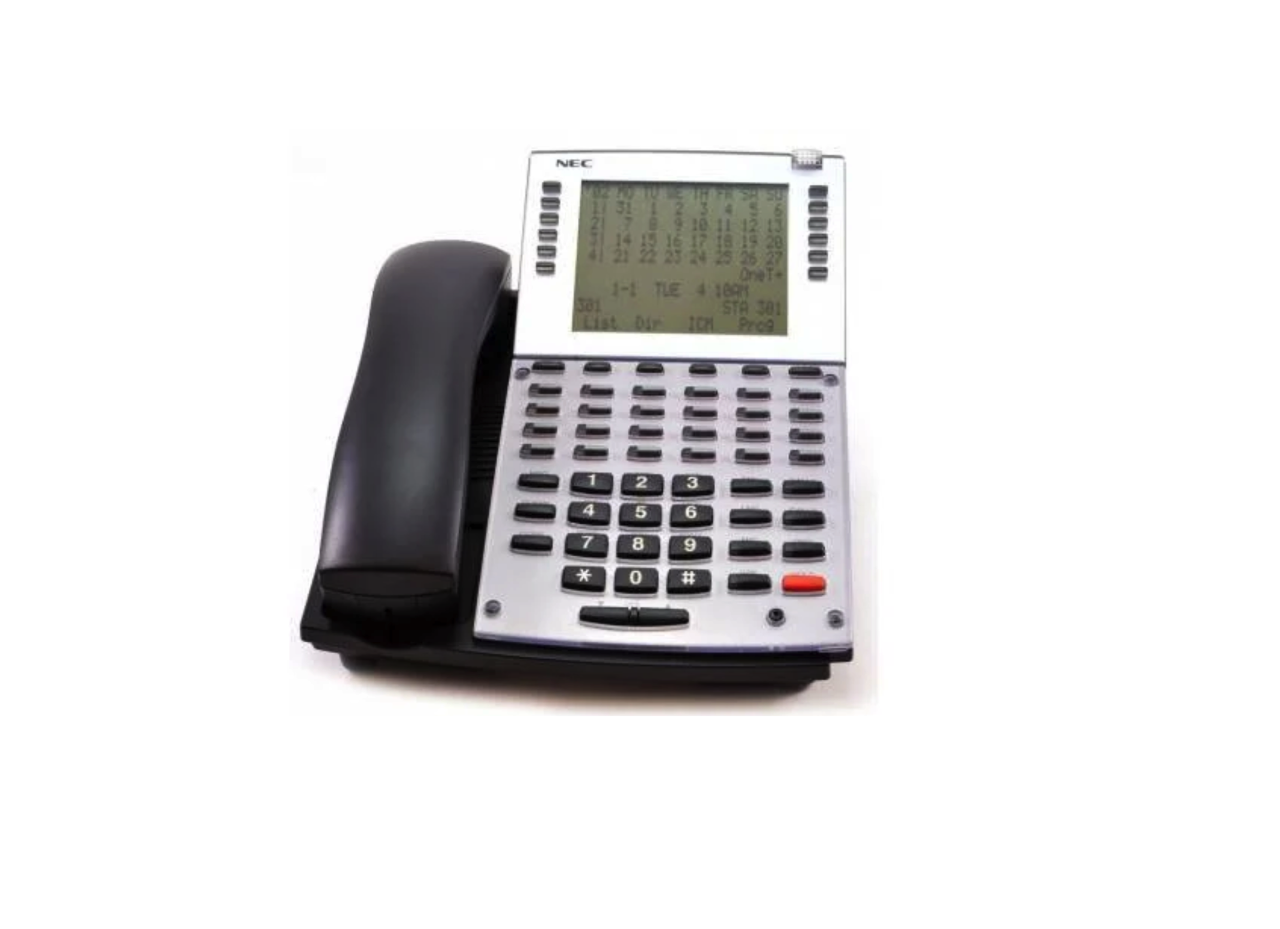NEC Aspire 0890049 34-Button Hands-Free Large Display Speaker Phone (Black) - Refurbished