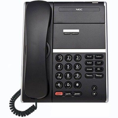NEC DT410 DTZ-2E-3 2-Button Non-Display Digital Phone 650000 (Black) - Refurbished