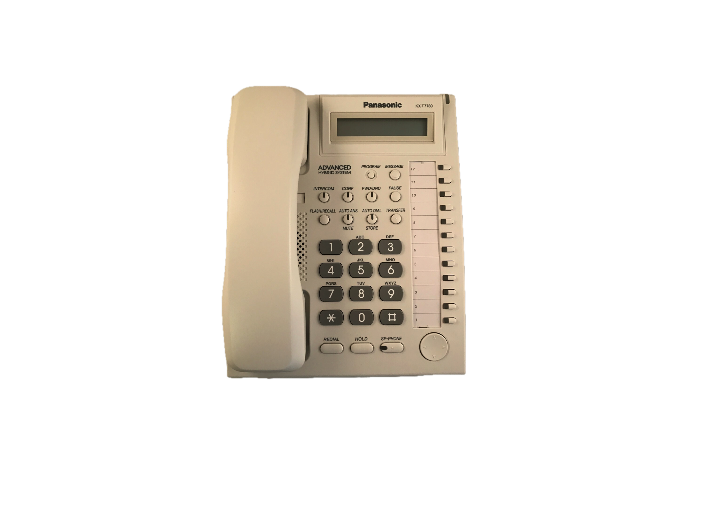 Panasonic KX-T7730X Speaker Display Phone (White) - Refurbished