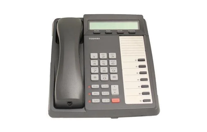 Toshiba DKT-3007SD Speaker Display Phone (Charcoal) - Refurbished