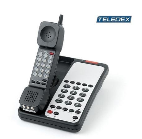 Teledex OPL951491 DCT1905 Single-Line Cordless 5-Guest Key Hospitality Phone (Black) - New
