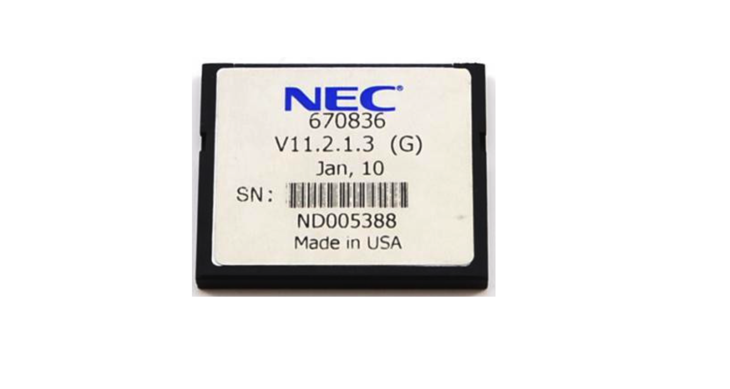 NEC SV8100 UM8000 110-Hours Compact Flash Media Card 670836 - Refurbished