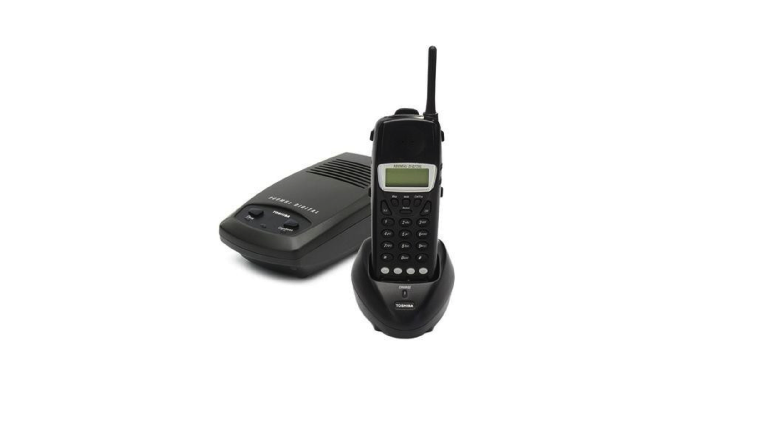 Toshiba DKT-2304-CT 900MHz Terminal w/ Digital Cordless Phone (Black) - Refurbished