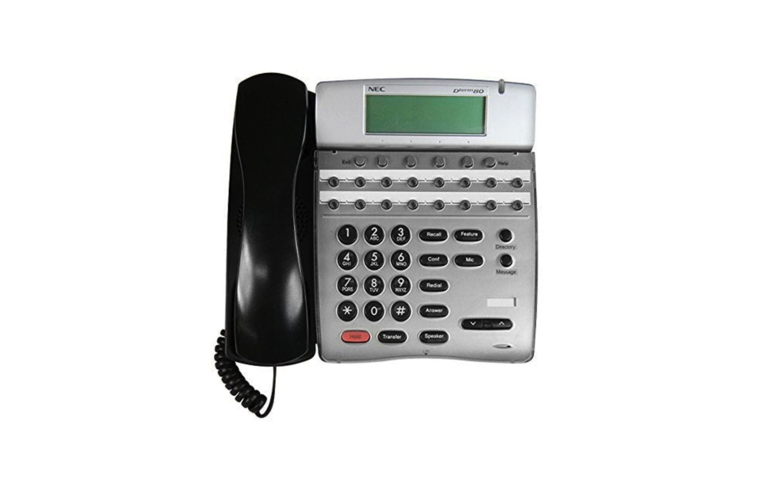 NEC DTH-16D-(BL)-1 16-Button Backlit LCD Display Phone 780084 (Black) - Refurbished