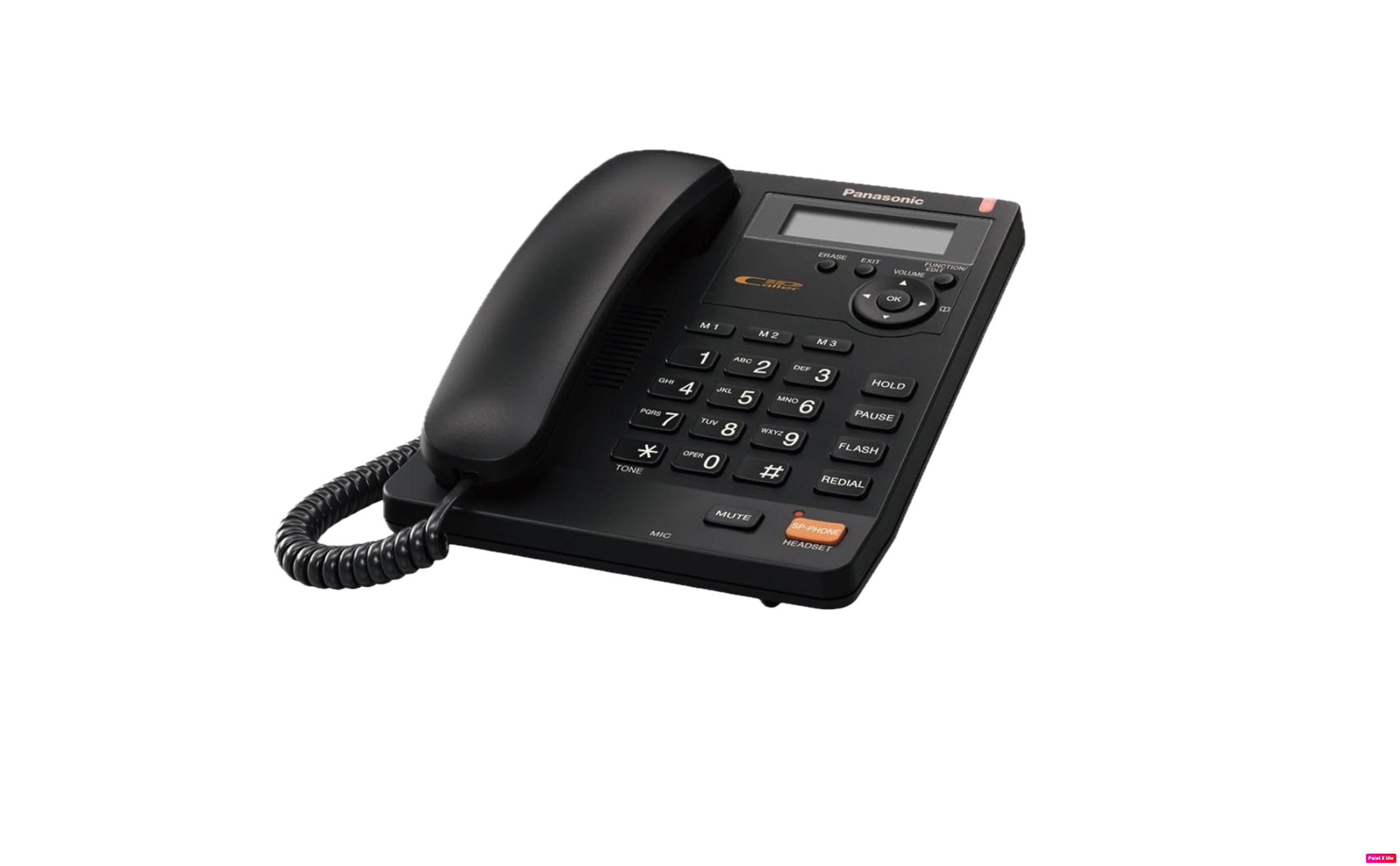 Panasonic KX-TS600B Single-Line Caller ID Speakerphone (Black) - Refurbished