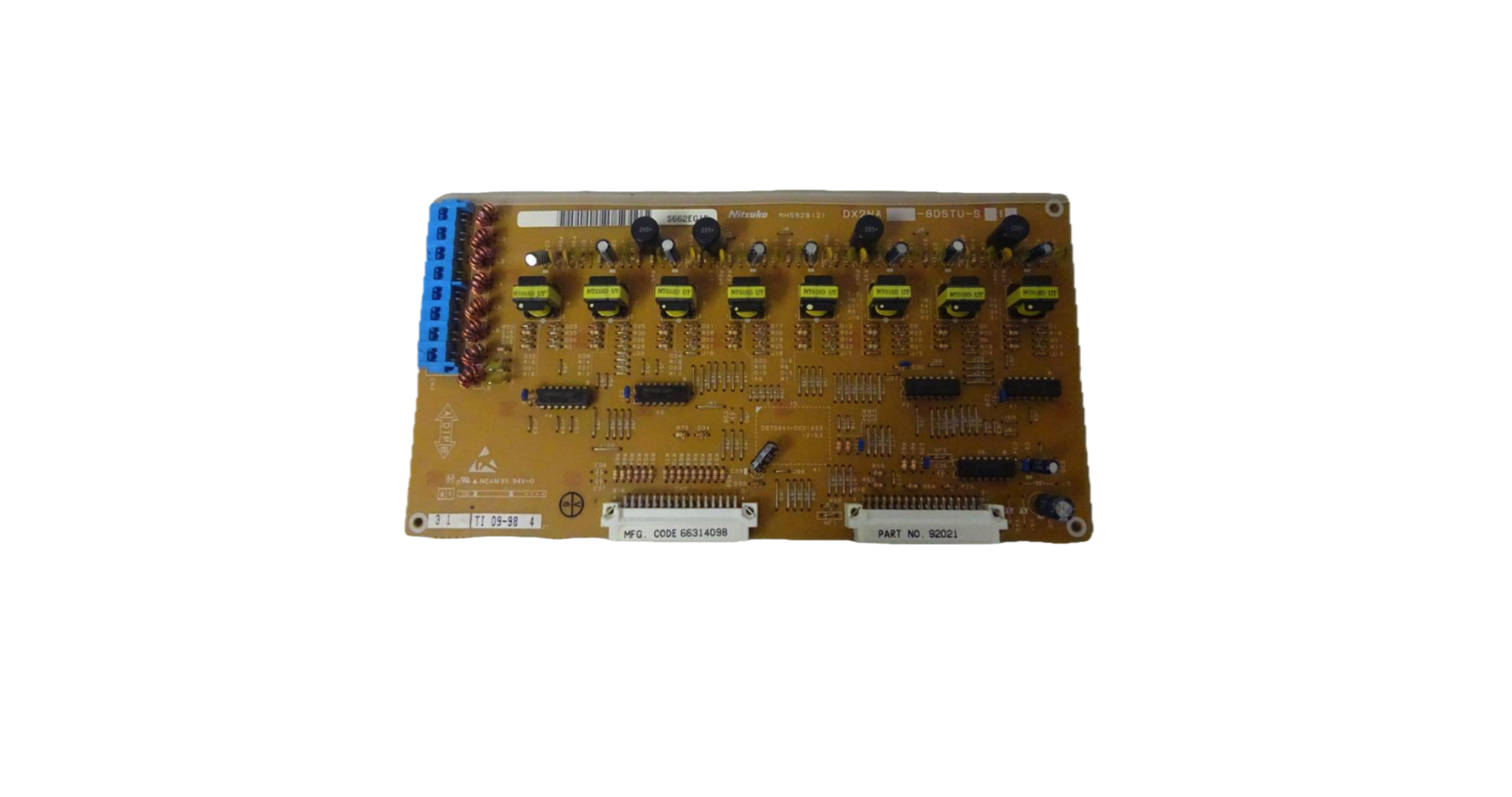 NEC/Nitsuko 28i/124i DX2NA-8DSTU-S1 8-Port Digital Station Card 92021 - Refurbished