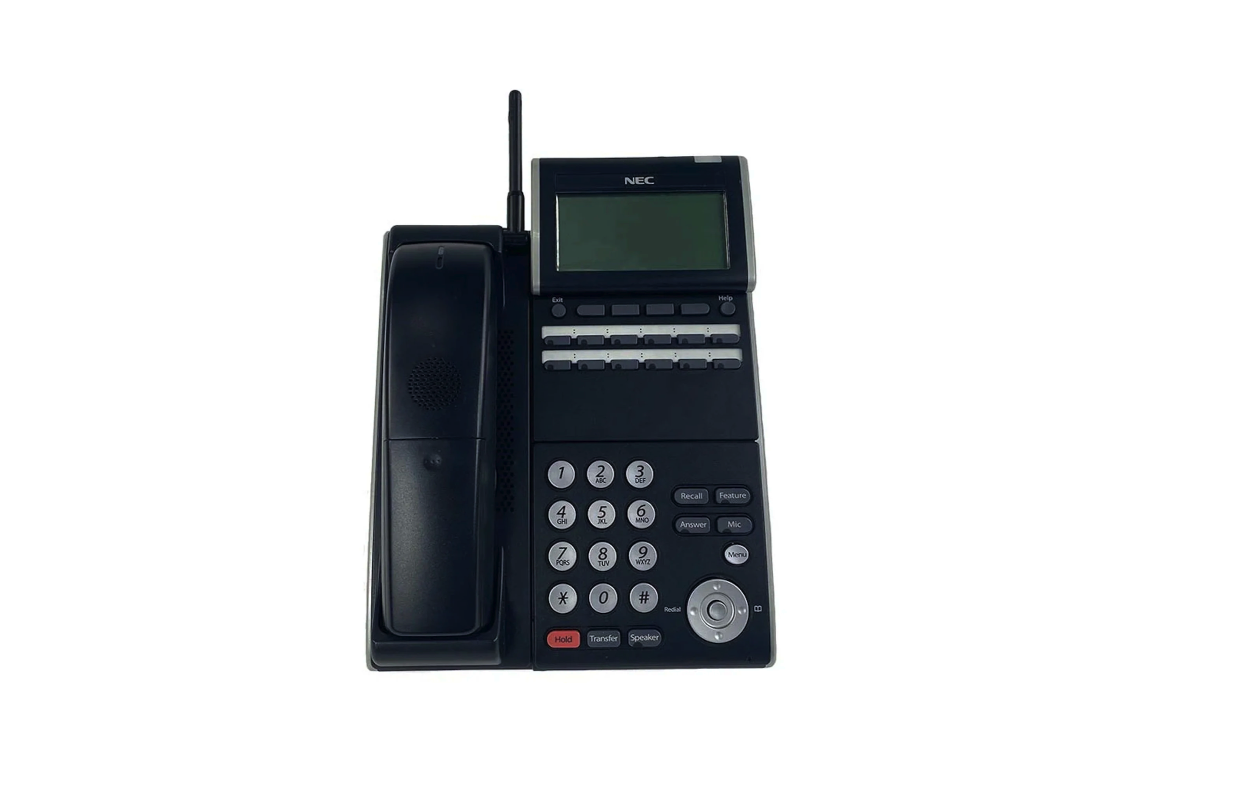 NEC DT330-Plus DTL-12BT-1 BCH 12-Button Display Digital Cordless Phone 680008 (Black) - Refurbished