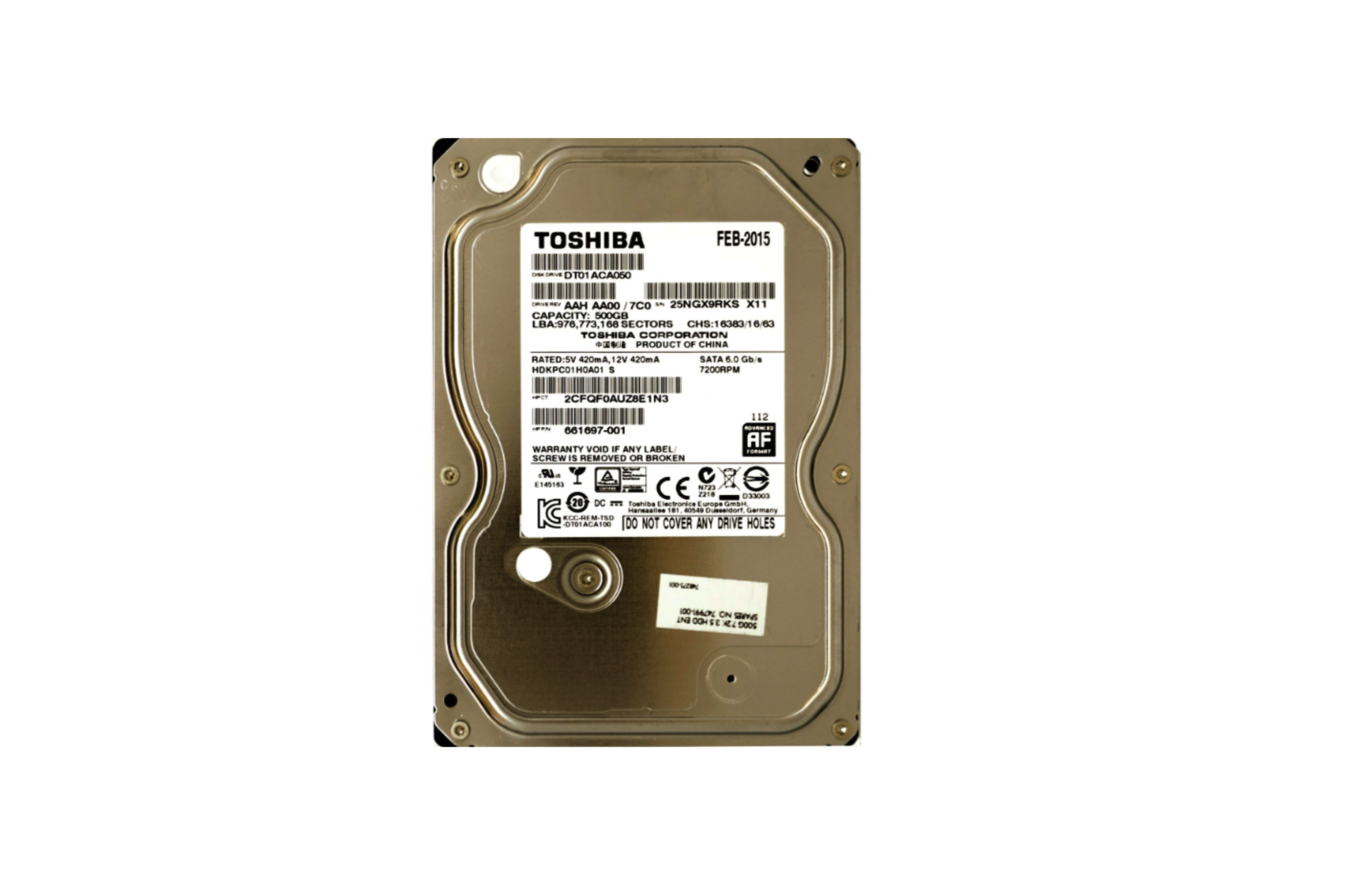 Toshiba DT01ACA050 500GB 3.5 inch SATA Hard Disk Drive