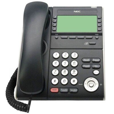 NEC Univerge DT710 ITL-8LDE-1 8-Button DESI-Less Display IP Phone 690071 (Black) - Refurbished
