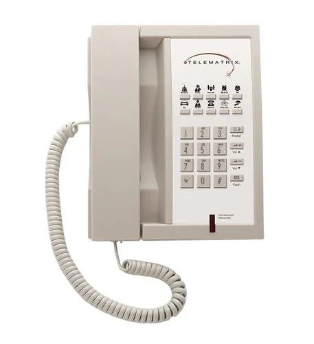 Telematrix 3300MW10-ASH 10-Button Single Line Phone 33239 (Ash) - New