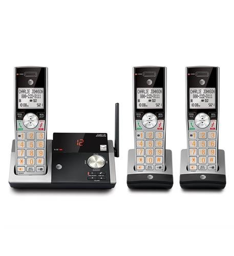 AT&T CL82315 3 handset Single Line Phone w/ answering system and caller ID - New