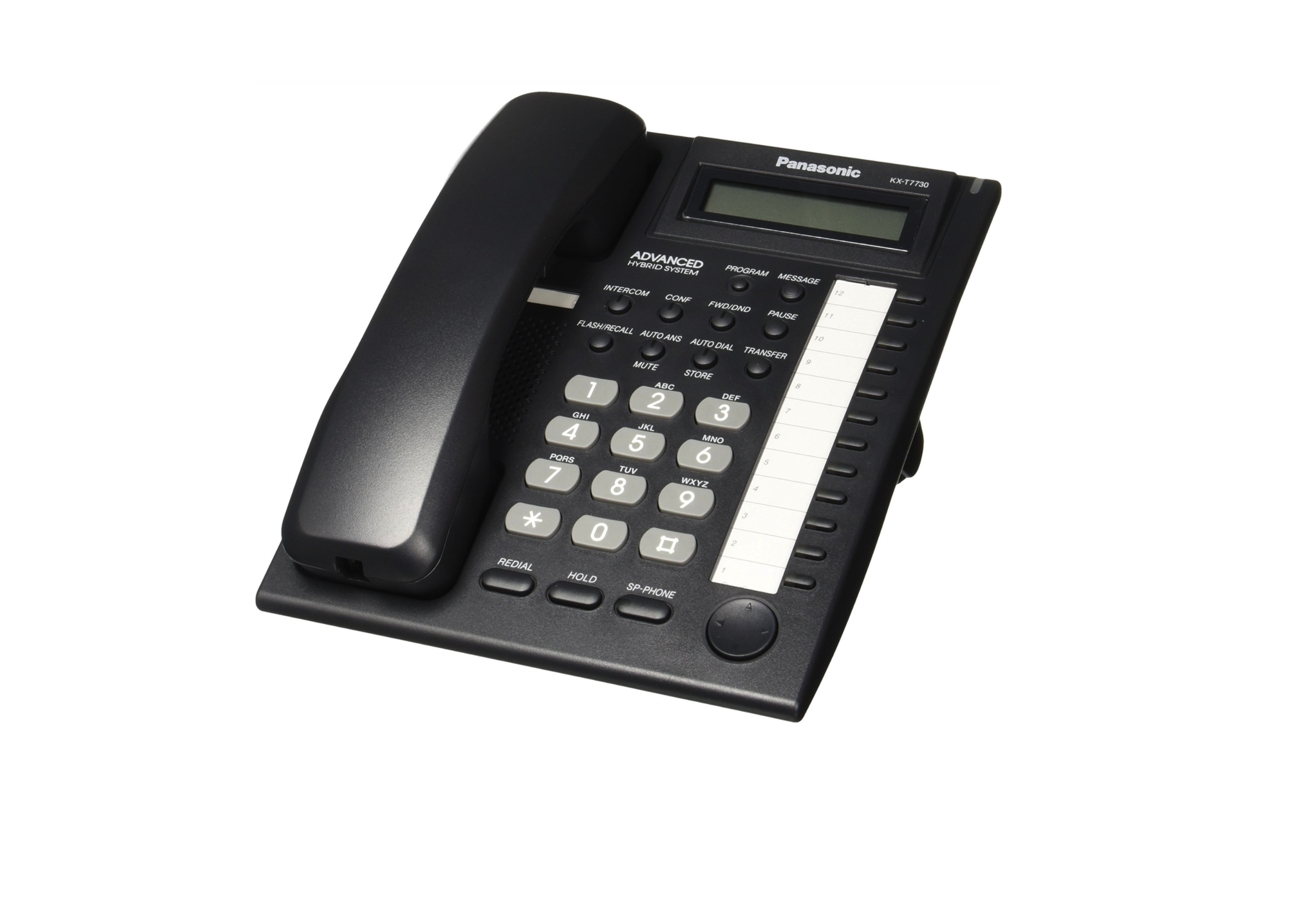 Panasonic KX-T7730X-B Speaker Display Phone (Black) - Refurbished