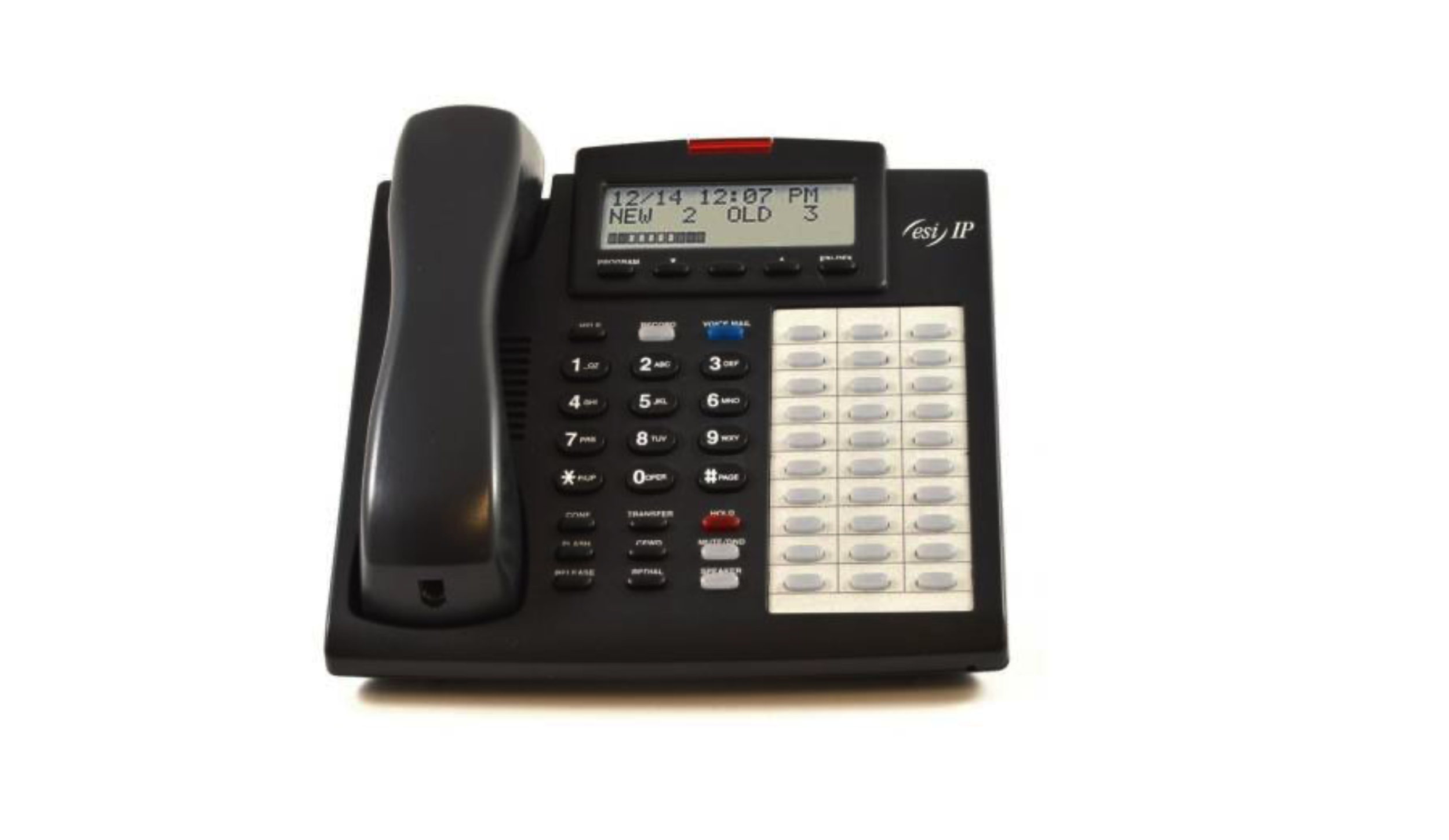 ESI 5000-0490 48 IPFP 2 Key IP Phone (Charcoal) - Refurbished