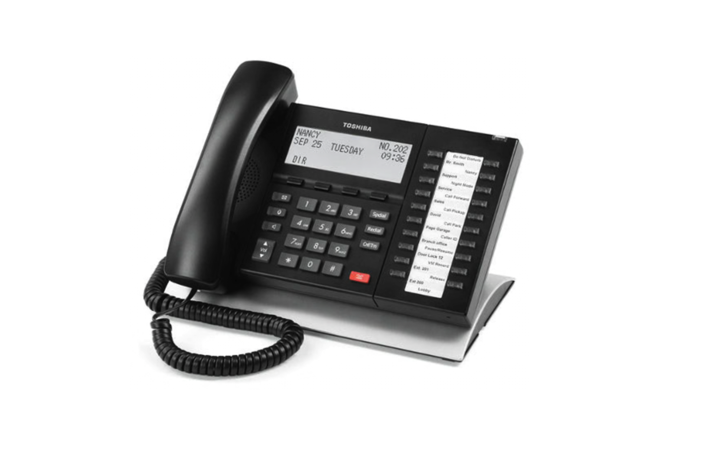Toshiba DP5132-SD 20-Button Speaker Display Phone (Charcoal) - Refurbished