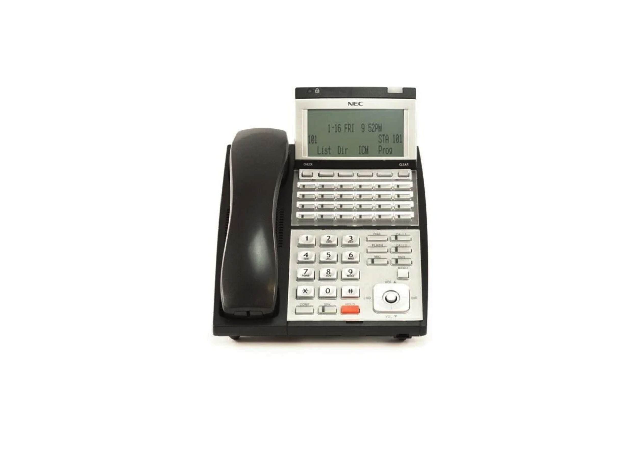 NEC IP3NA-24TIXH IP-24e IP 24-Button Display Phone 0910068 (Black) - Refurbished
