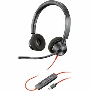 Poly Blackwire 3320 Microsoft Teams Certified Headset +USB-C/A Adapter TAA, 8M3V1AA - New