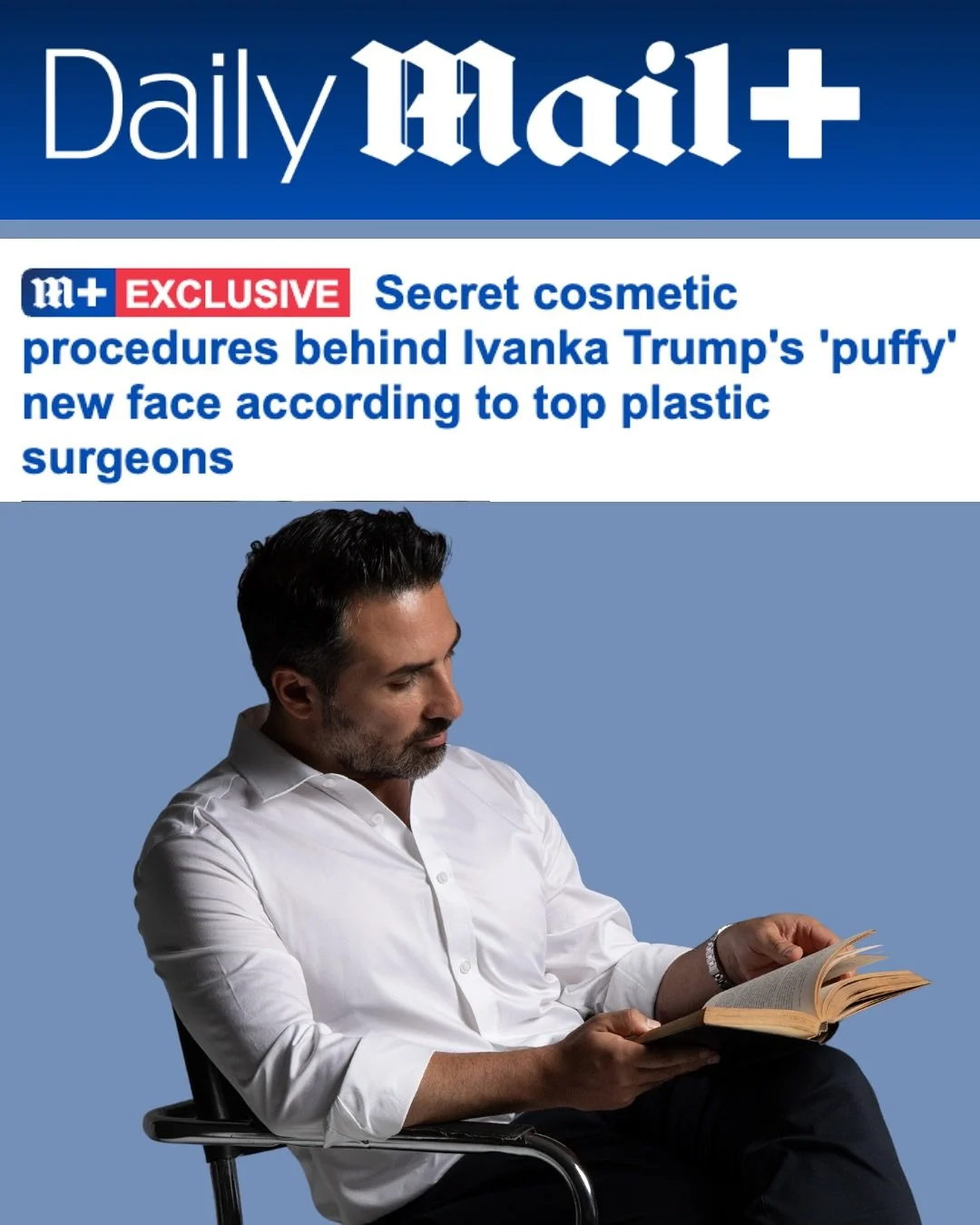 Honored to be featured in the Daily Mail as a contributing expert in their recent article on cosmetic procedures and facial aesthetics.

See link in bio to read for full article. 

#nycplasticsurgeon #rhinoplastyexpert #celebrityplasticsurgeon