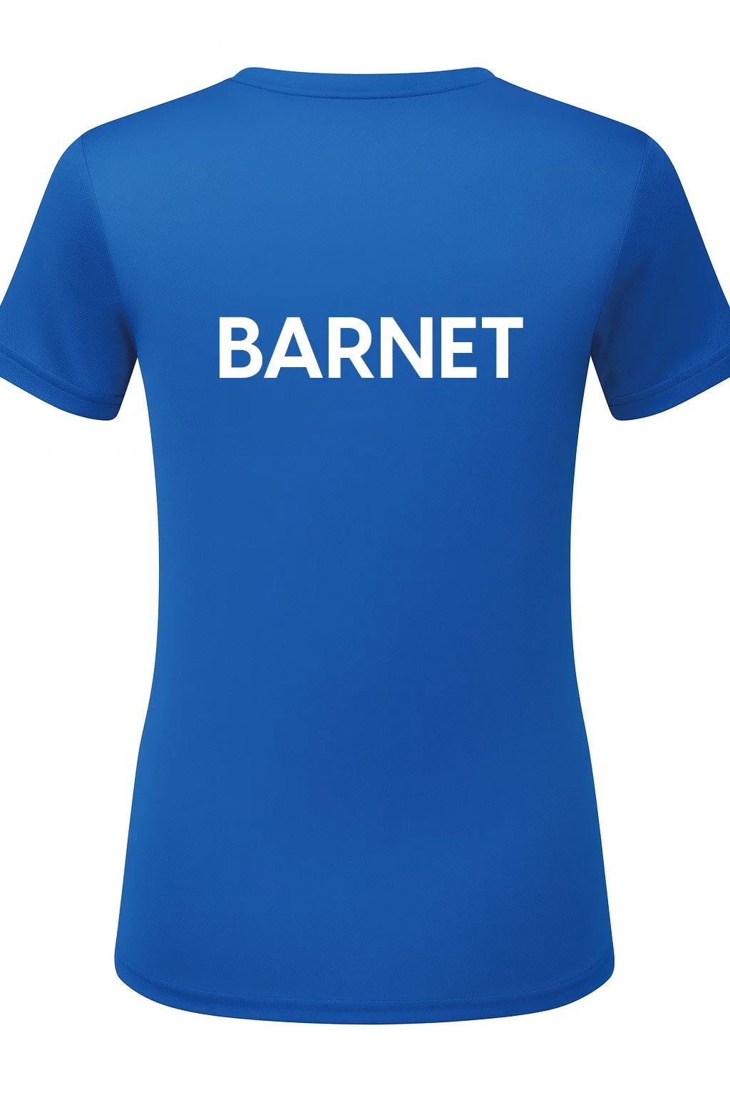 Royal blue T-shirt with neat stitching.jpg