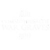 Text reading 'The Commonwealth War Graves' on a black background.