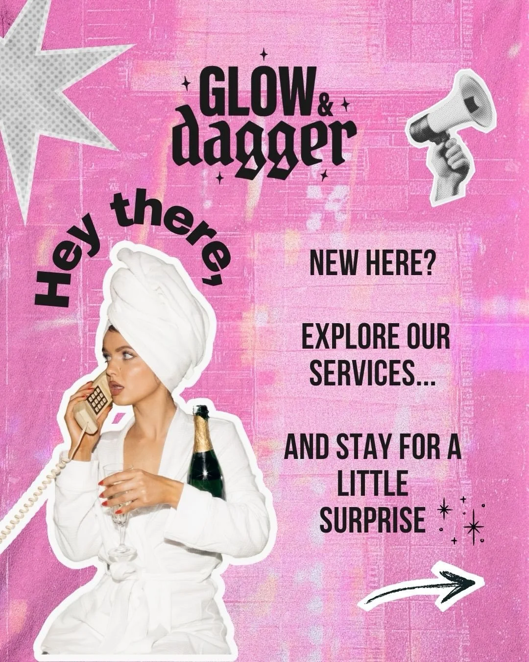 Welcome to Glow &amp; Dagger 🗡️✨ I&rsquo;m so glad you&rsquo;re here!

Our approach is centered around skin health first and results that last. Every treatment is built around YOUR skin. No one-size-fits-all facials. Because your skin deserves all t