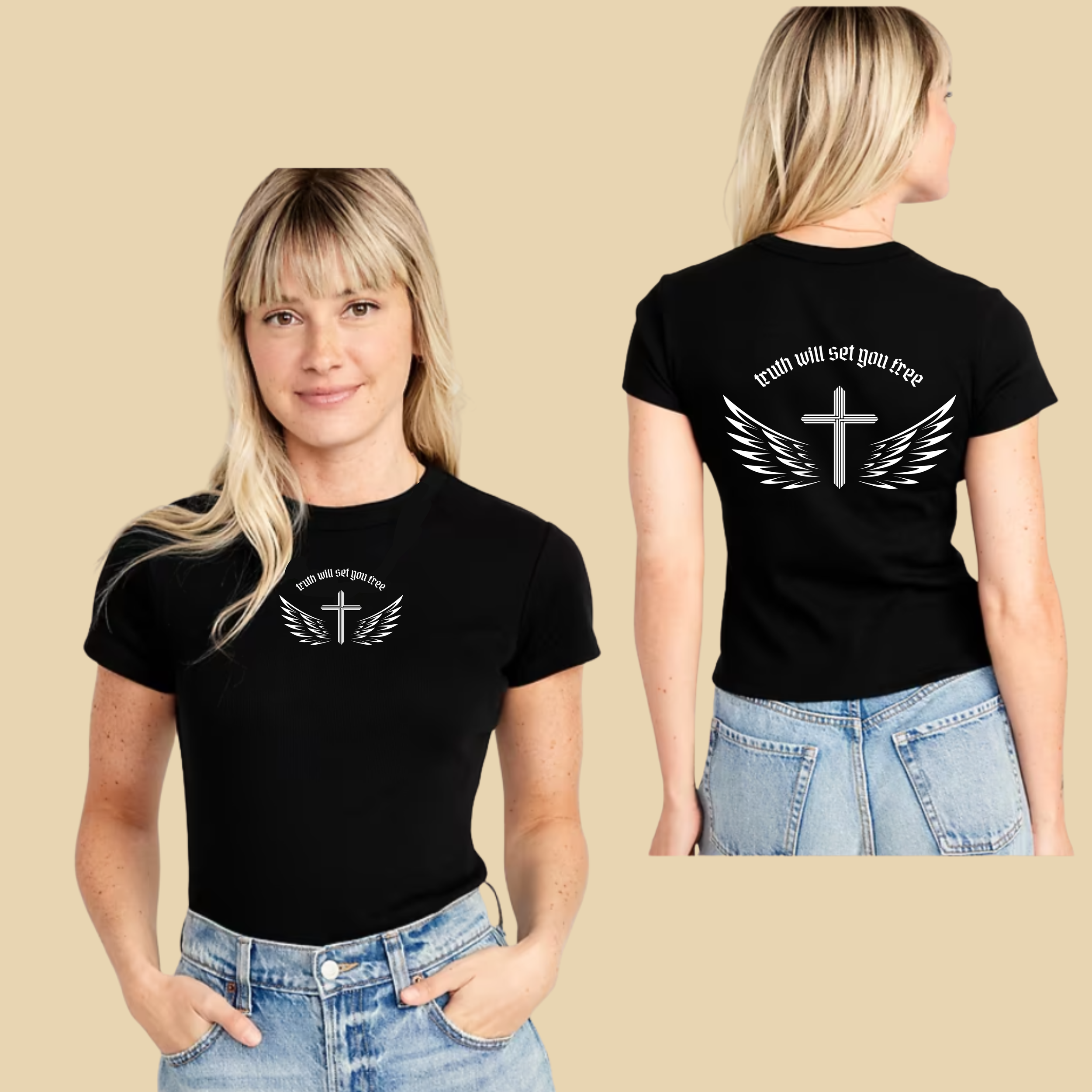 Truth Will Set You Free Fitted Woman Tee