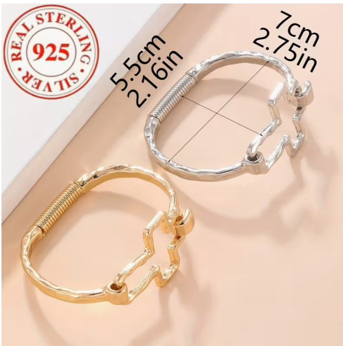 Silver and Gold Cross Bracelet