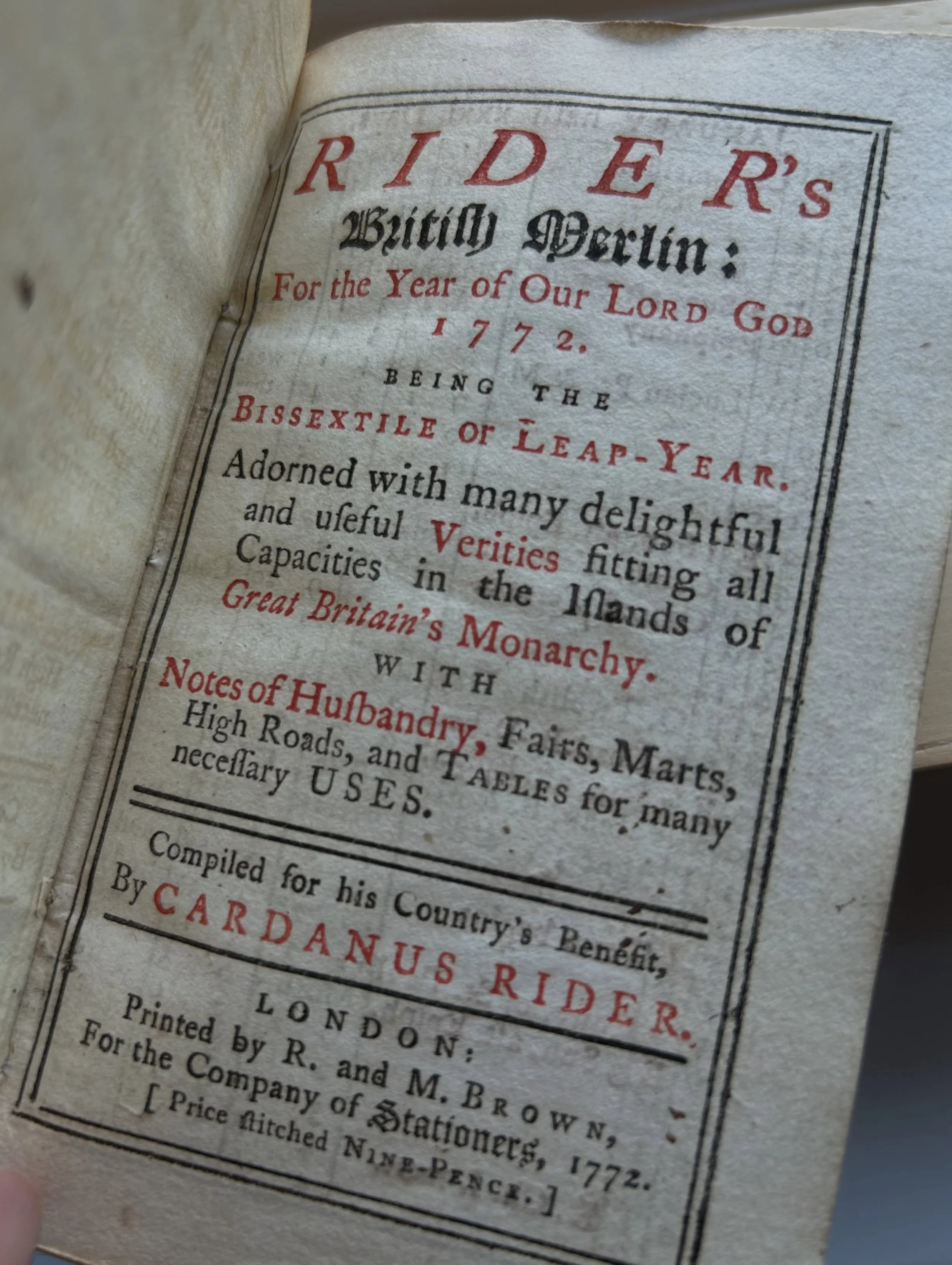 How did Britain see the world in 1772?

This page from Rider&rsquo;s British Merlin offers a fascinating glimpse.

Printed in 1772, it describes the known world as Europe, Asia, Africa and America. But look a little closer and you&rsquo;ll notice the