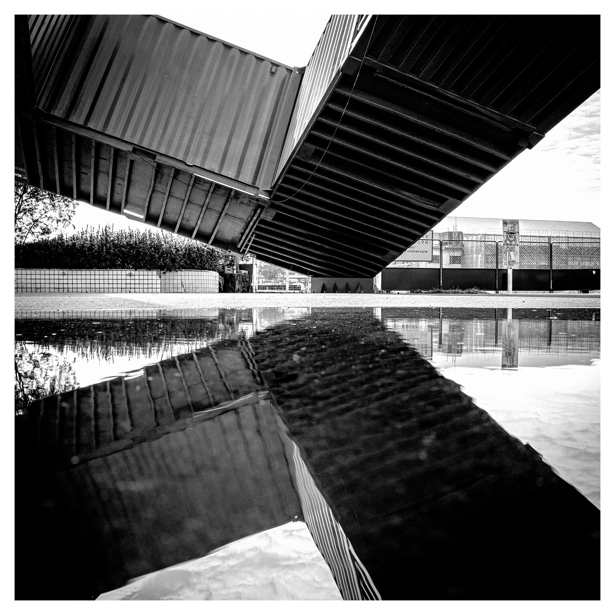 Day 97/365 The Urban Mirror: Finding Geometry in the Grime