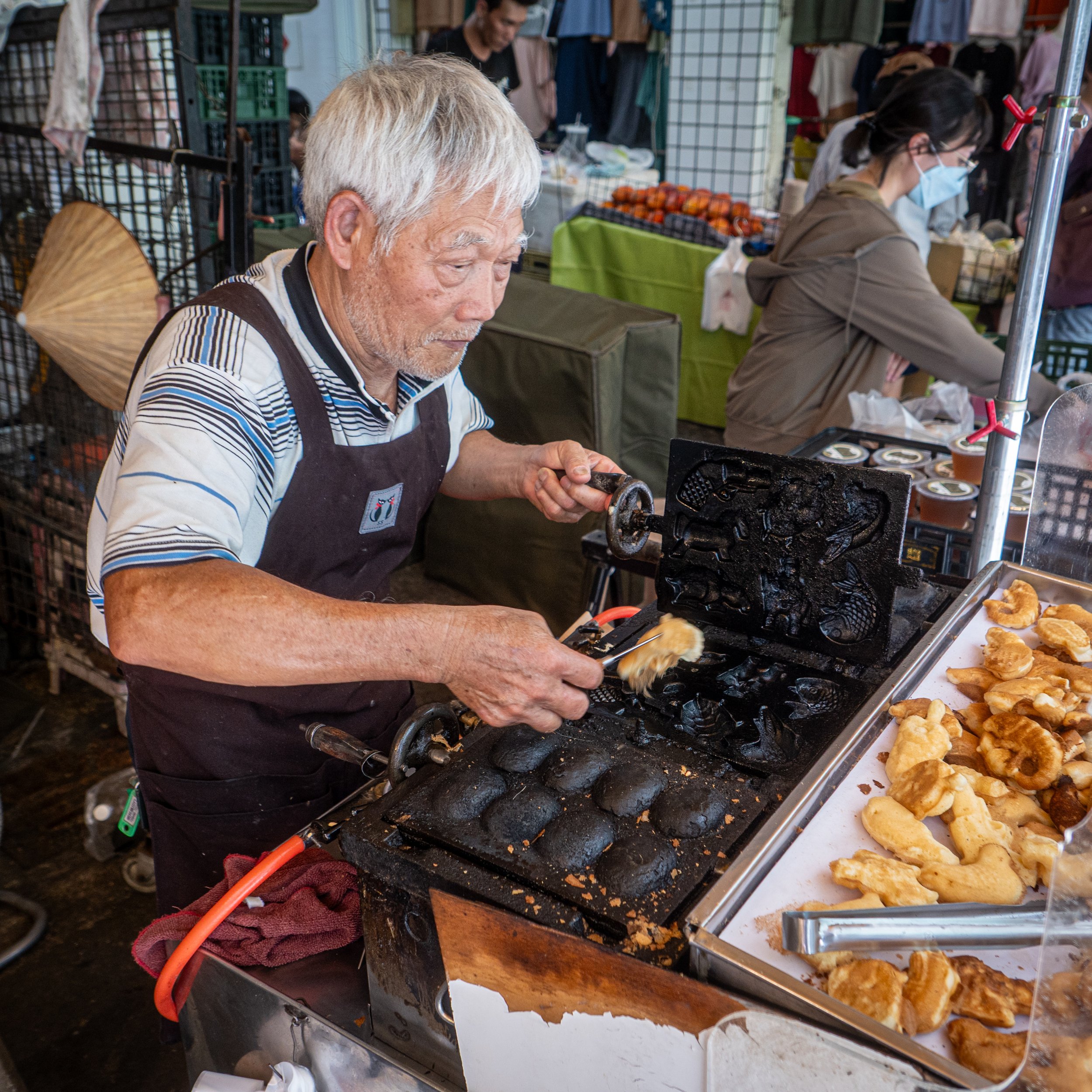 POV Saturday Morning in Sanhe Market, Kaohsiung