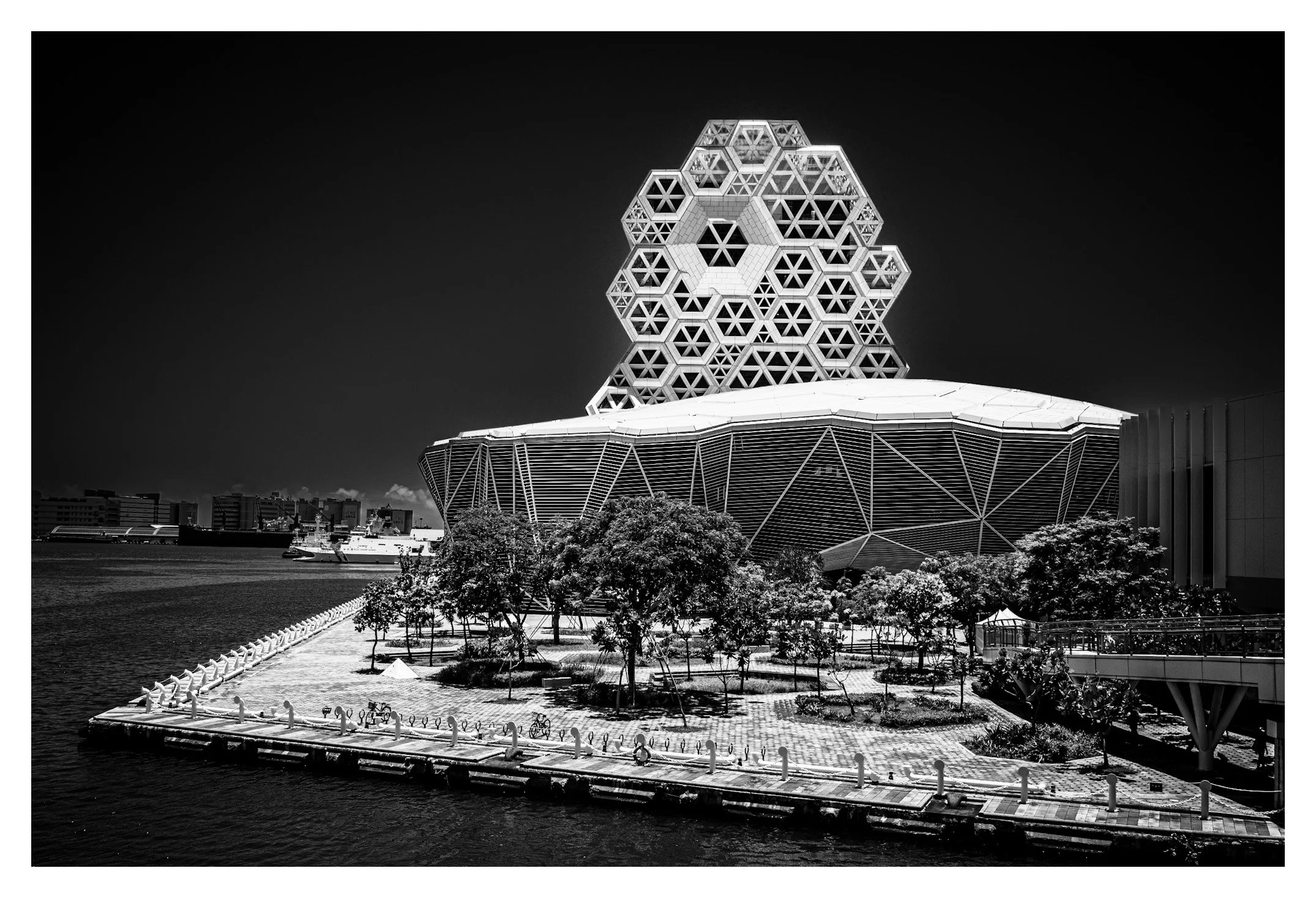 Day 240/365 Monolithic Melancholy: Carving Light at the Kaohsiung Music Center