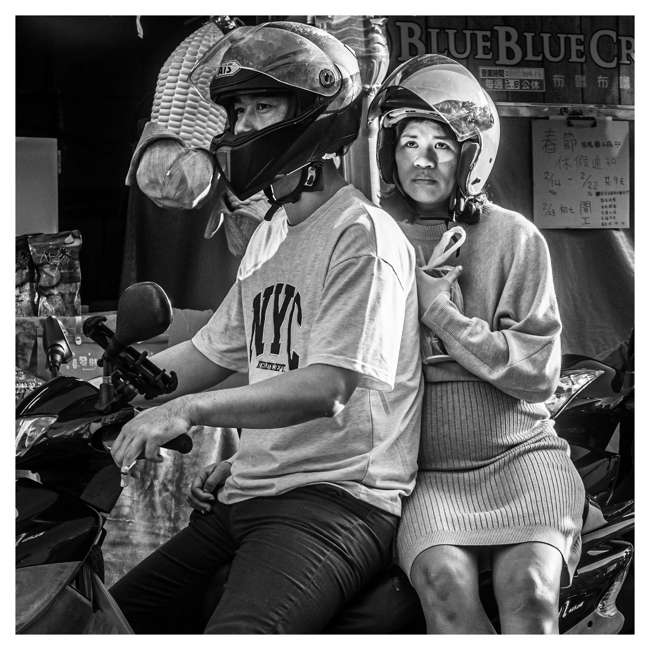 Day 119/365 The Sideways Silhouette: Capturing Pillion Elegance in Taiwan